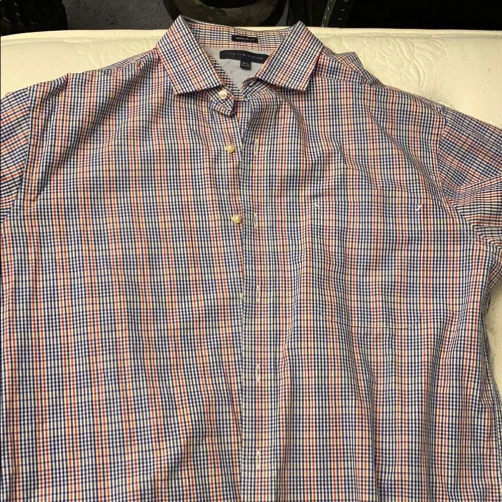 Tommy Hilfiger Red & Blue Plaid Shirt!